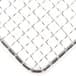 A stainless steel mesh tray with metal netting.