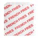 A white Carnival King paper bag with red text for french fries.