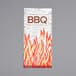 A white packet with a red "BBQ" logo and flames.