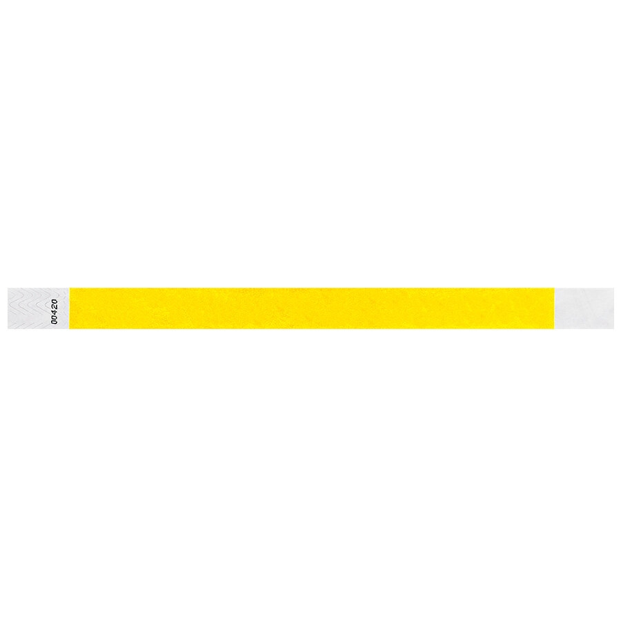 Pantone Yellow Disposable Tyvek® Customizable Wristband 3/4" x 10" - 500/Bag