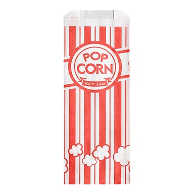 3 3/4" x 1 3/4" x 9 1/2" 1.1 oz. Popcorn Bag - 1000/Case