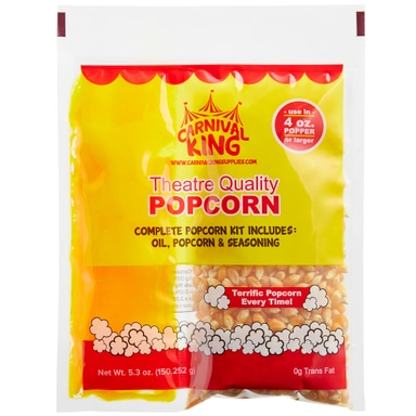 All-In-One Popcorn Kit for 4 oz. Popper - 24/Case