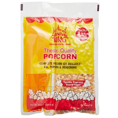 All-In-One Popcorn Kit for 8 oz. to 10 oz. Poppers - 24/Case