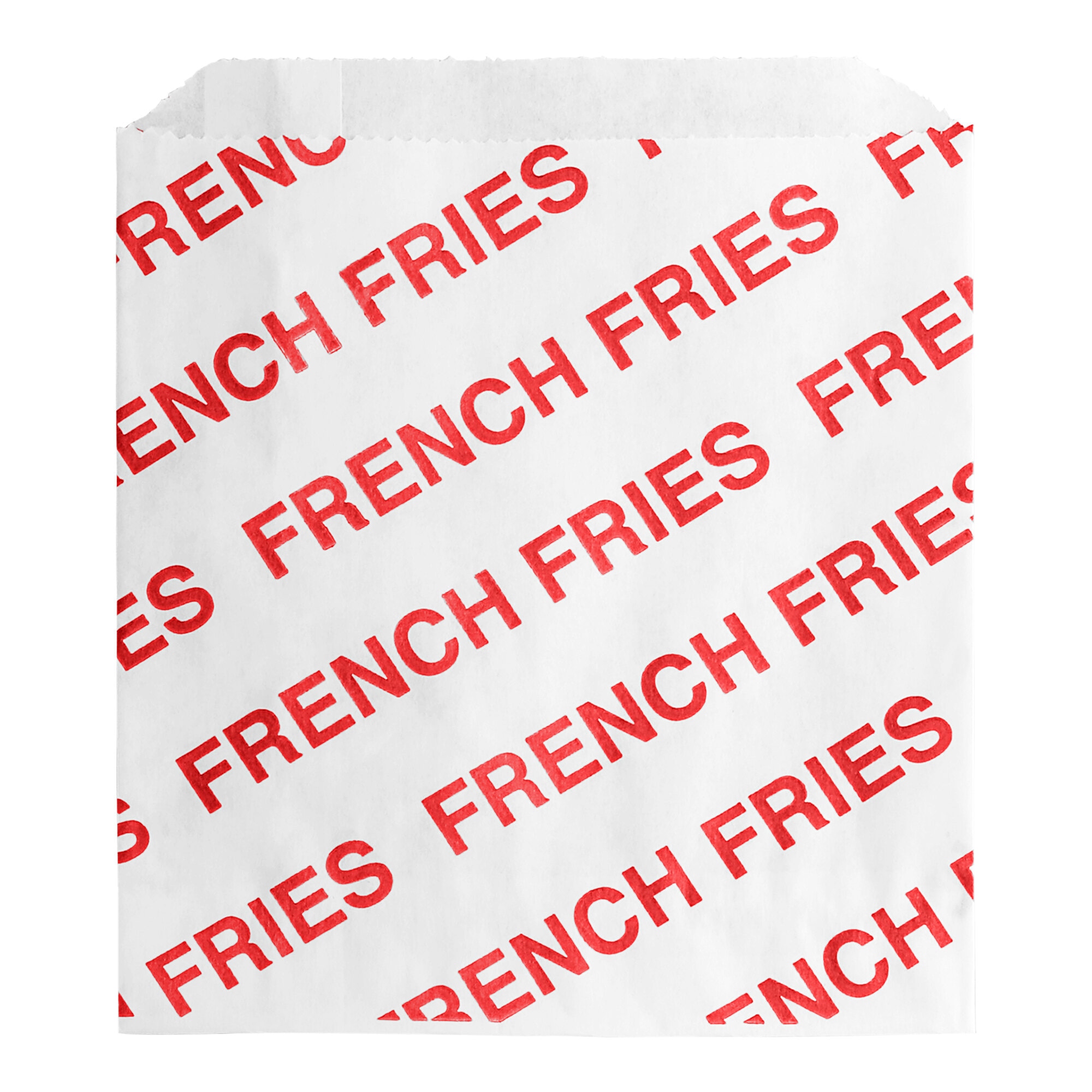 5" x 4" Medium Printed French Fry Bag - 2,000/Case