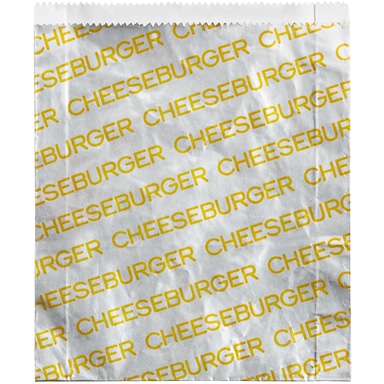 6" x 3/4" x 6 1/2" Large Cheeseburger Bag - 1000/Case