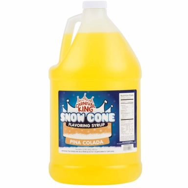 1 Gallon Pina Colada Snow Cone Syrup - 4/Case