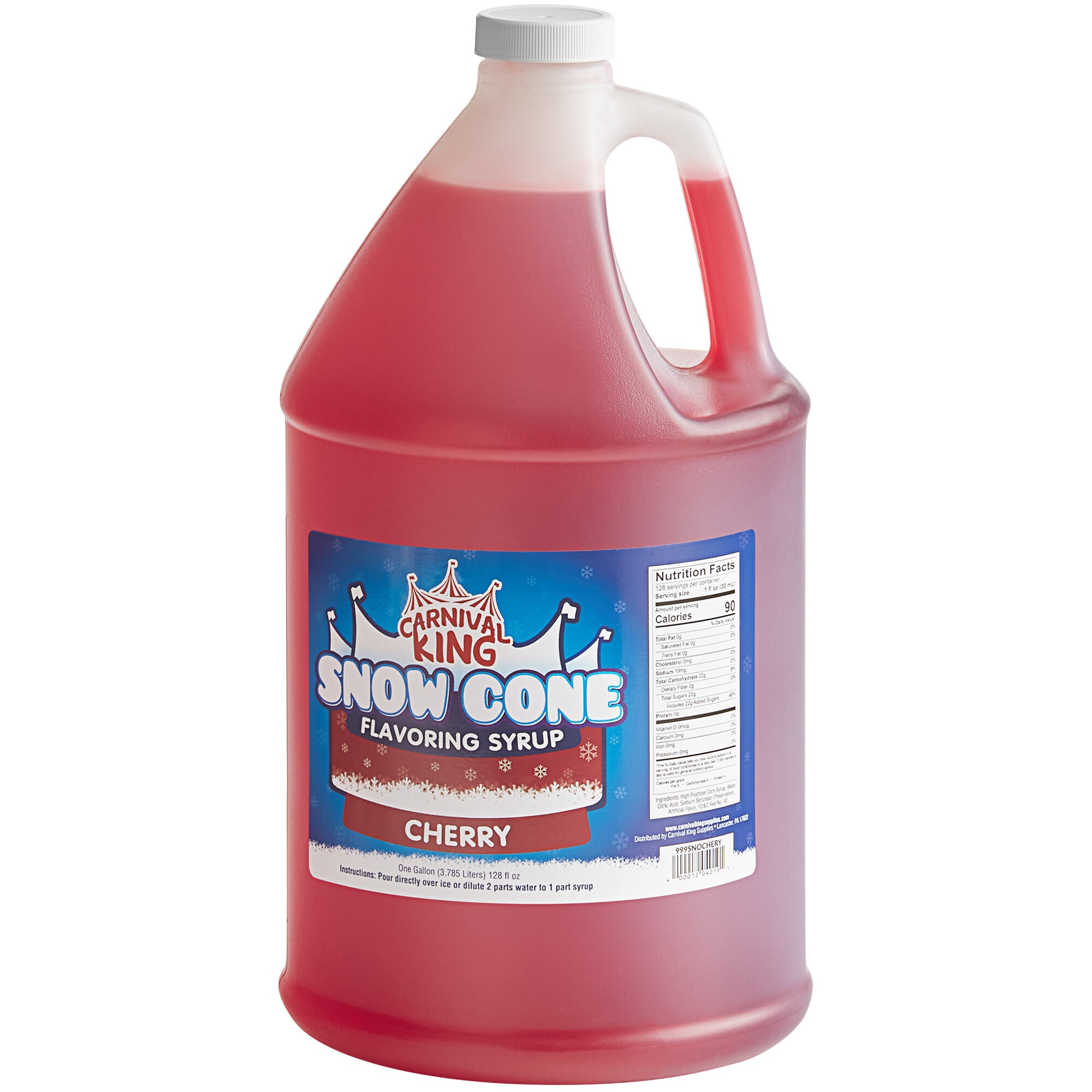 1 Gallon Cherry Snow Cone Syrup