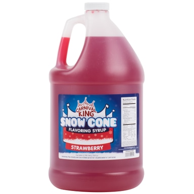 1 Gallon Strawberry Snow Cone Syrup - 4/Case