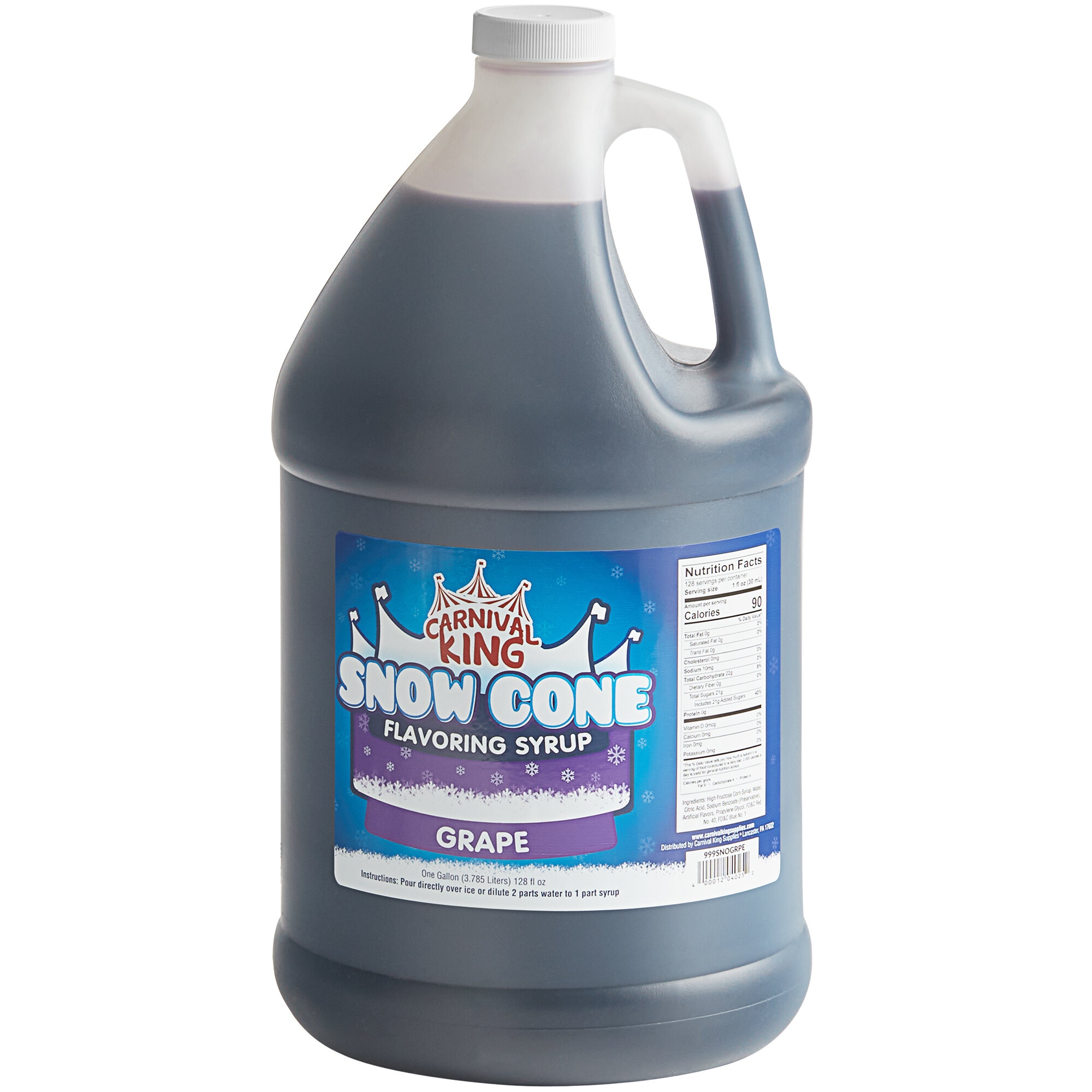 1 Gallon Grape Snow Cone Syrup - 4/Case