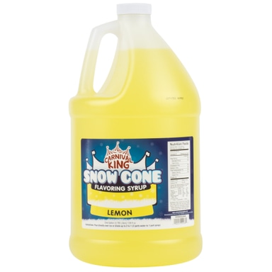 1 Gallon Lemon Snow Cone Syrup - 4/Case