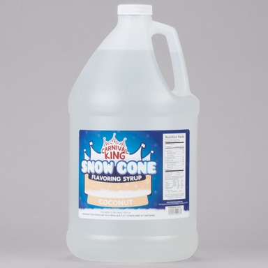 1 Gallon Coconut Snow Cone Syrup - 4/Case