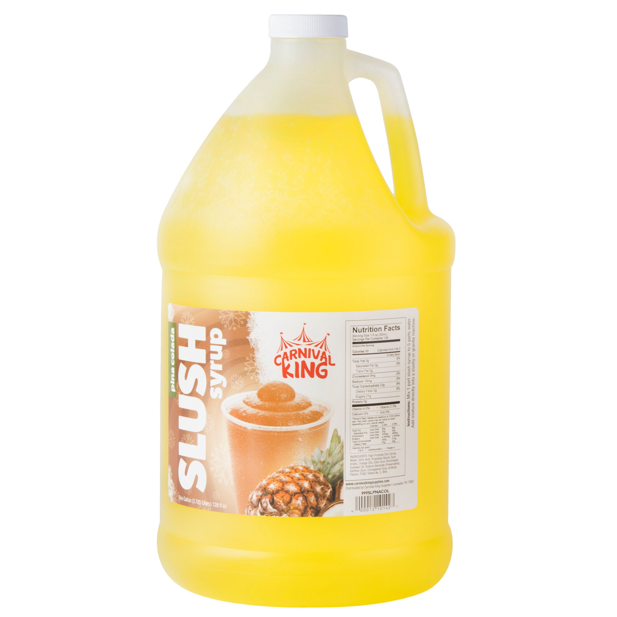 1 Gallon Pina Colada Slushy 5:1 Concentrate - 4/Case