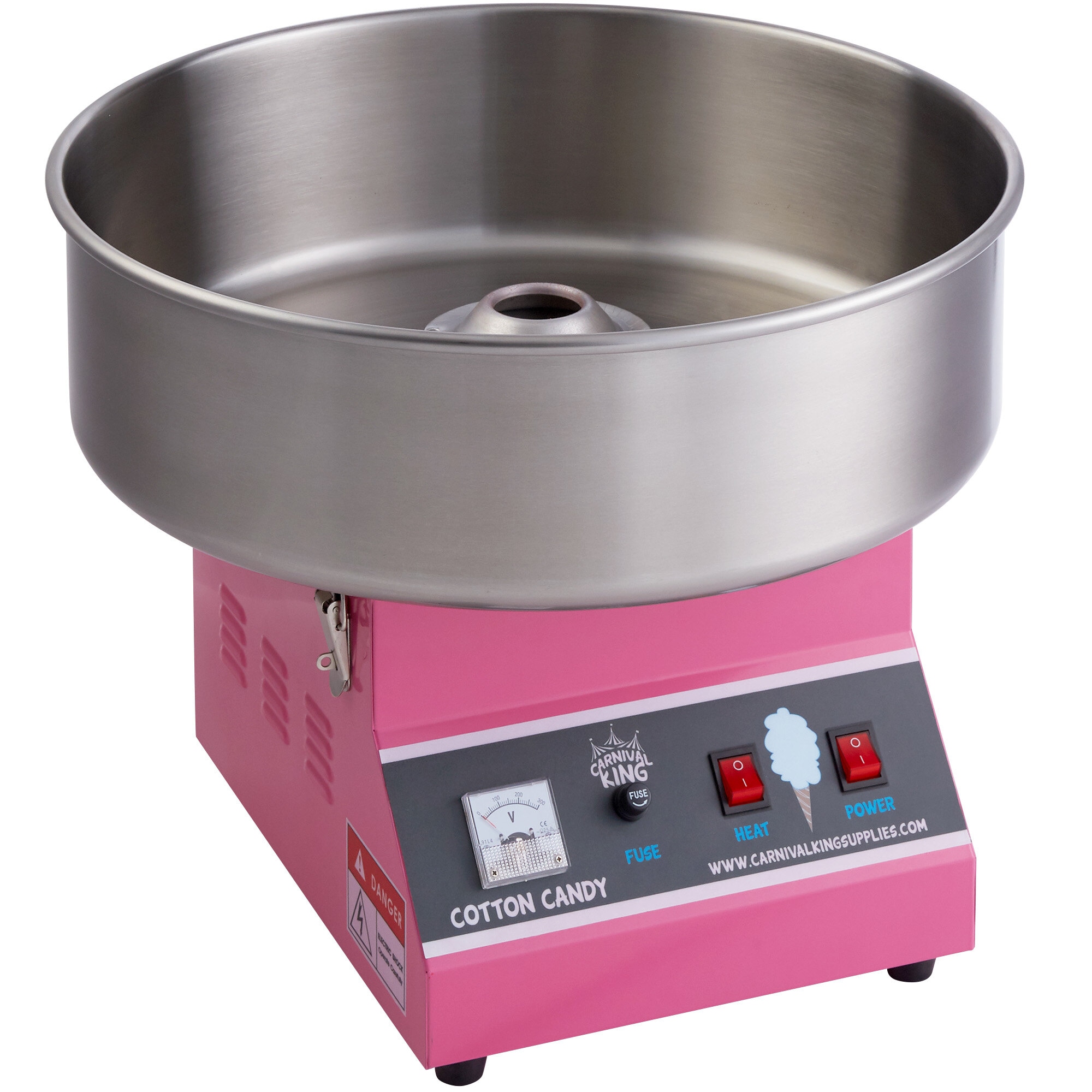 CCME21 Cotton Candy Machine with 21" Stainless Steel Bowl - 110V