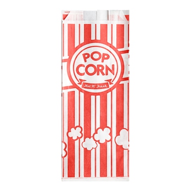 4 3/4" x 1" x 12" 2 oz. Popcorn Bag - 2000/Case