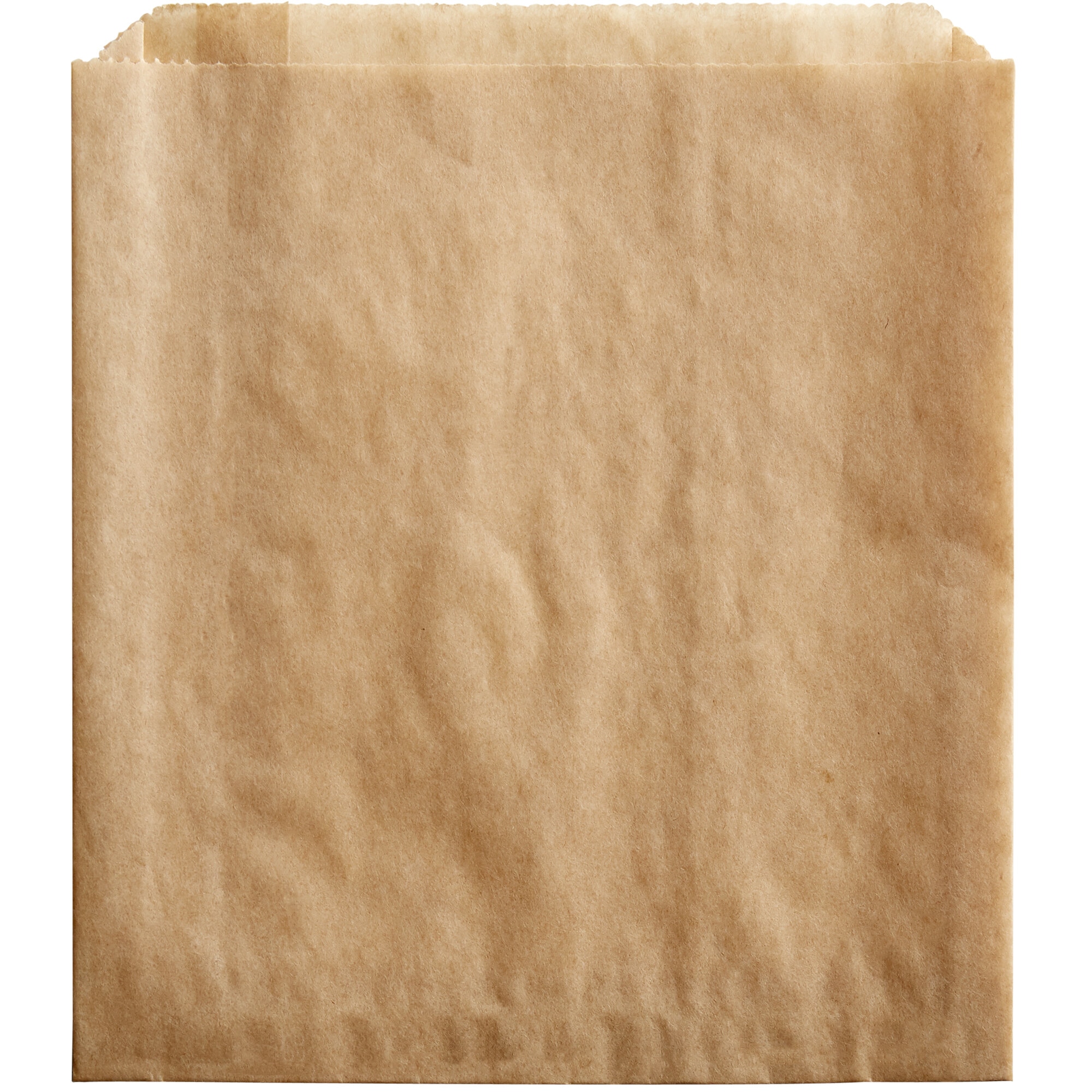 6" x 3/4" x 6 1/2" Kraft Sandwich / Extra Large French Fry Bag - 2000/Case