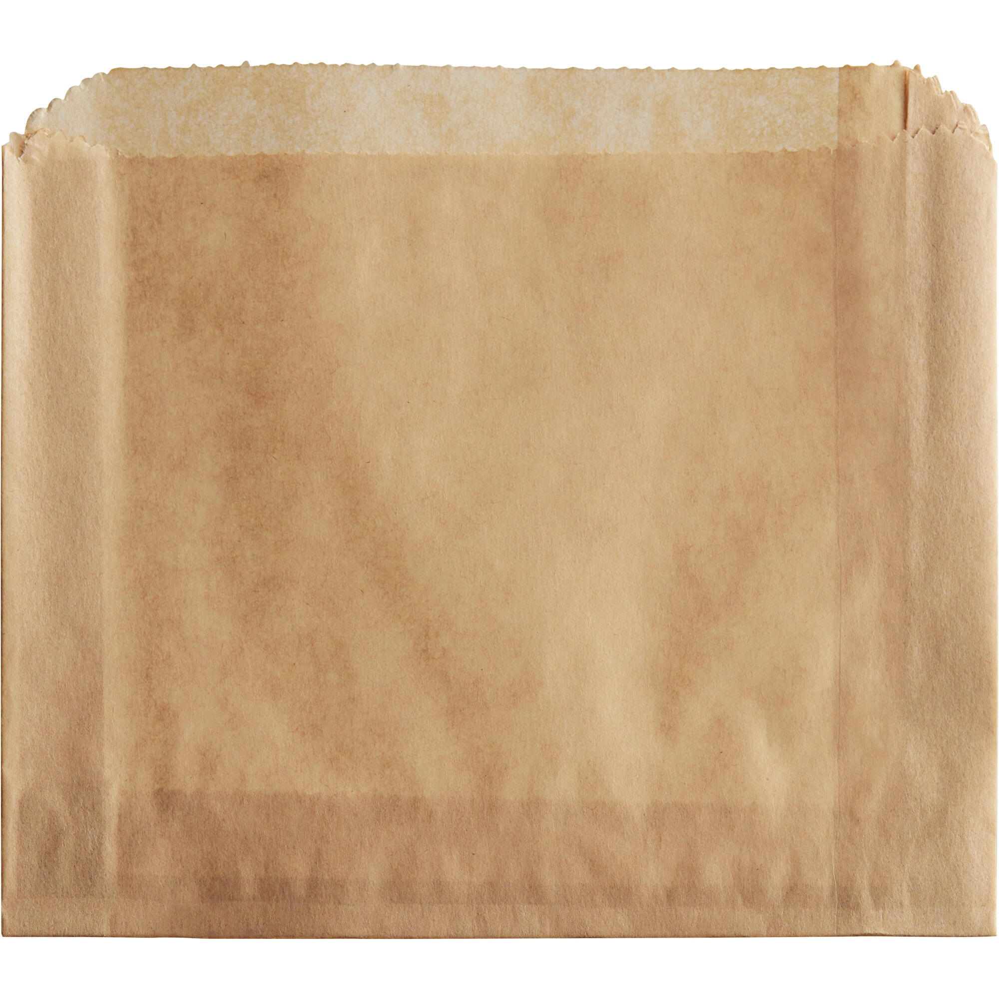 5" x 1" x 4" Large Kraft French Fry Bag - 2000/Case