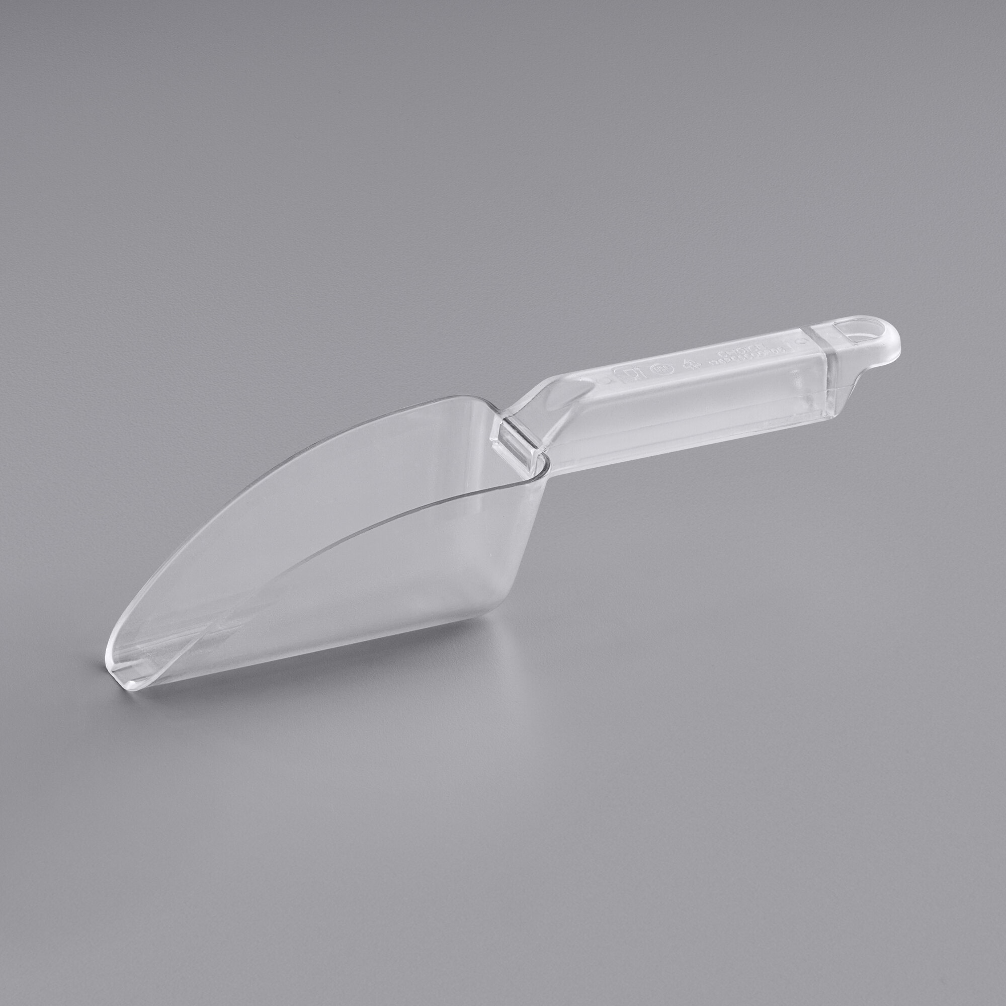 6 oz. Clear Plastic Utility Scoop