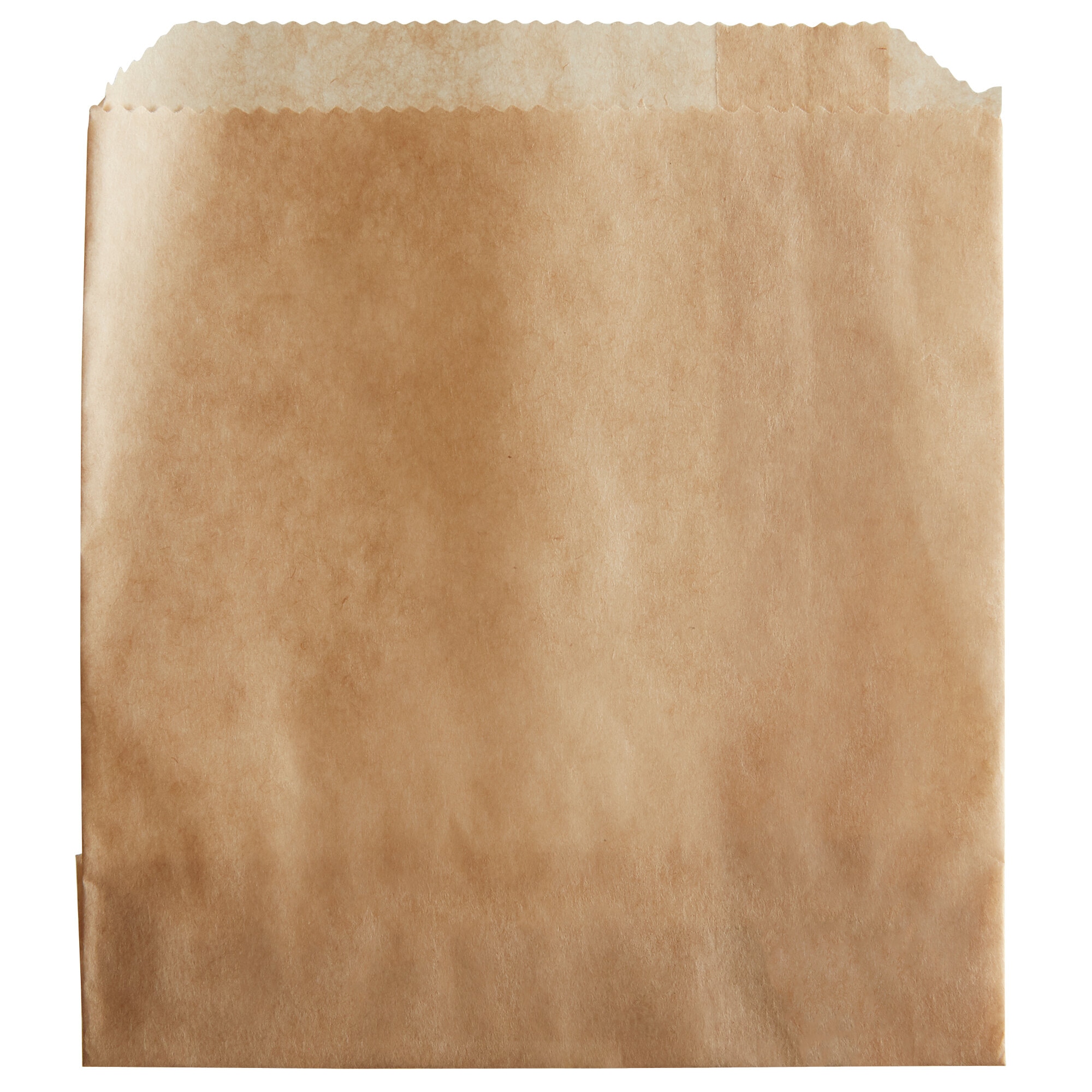 5" x 4" Medium Kraft French Fry Bag - 2,000/Case