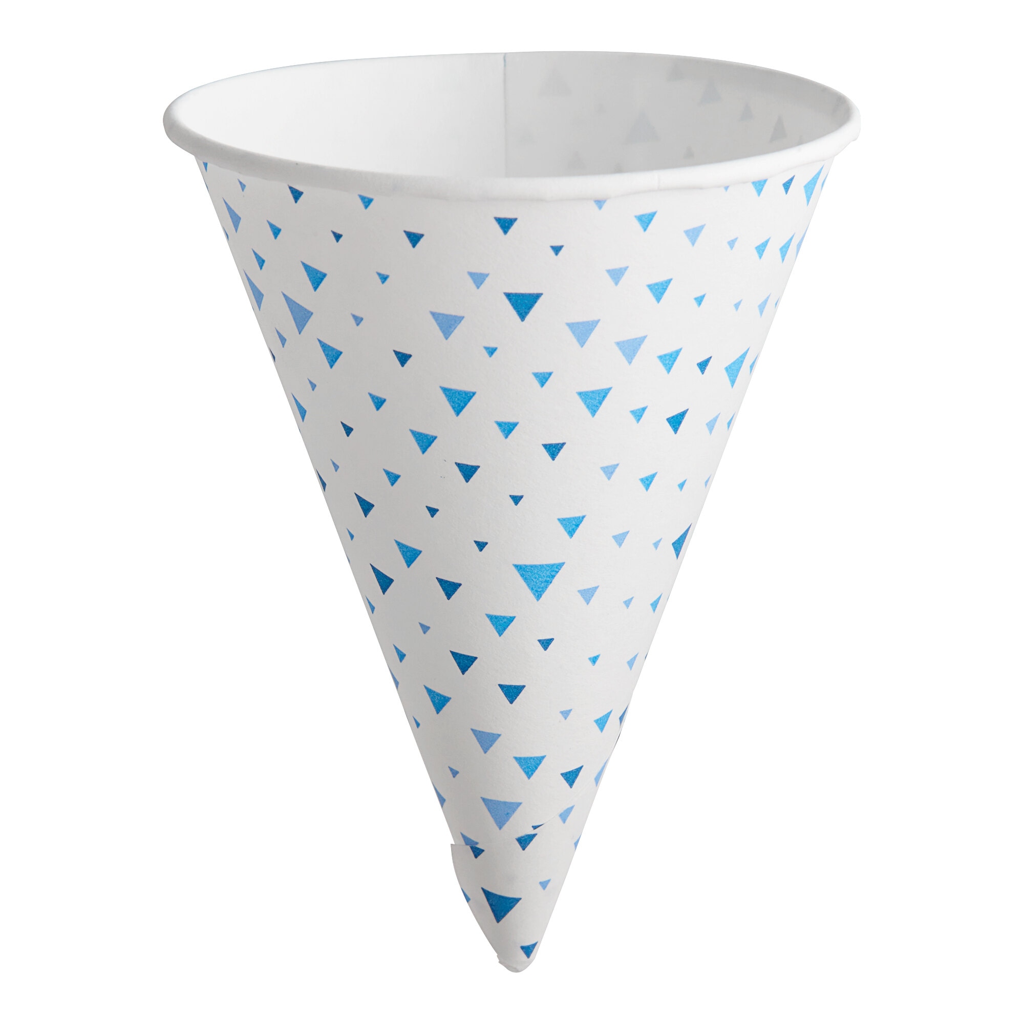 Printed Rolled Rim Paper Cone Cup 4 oz. - 5000/Case