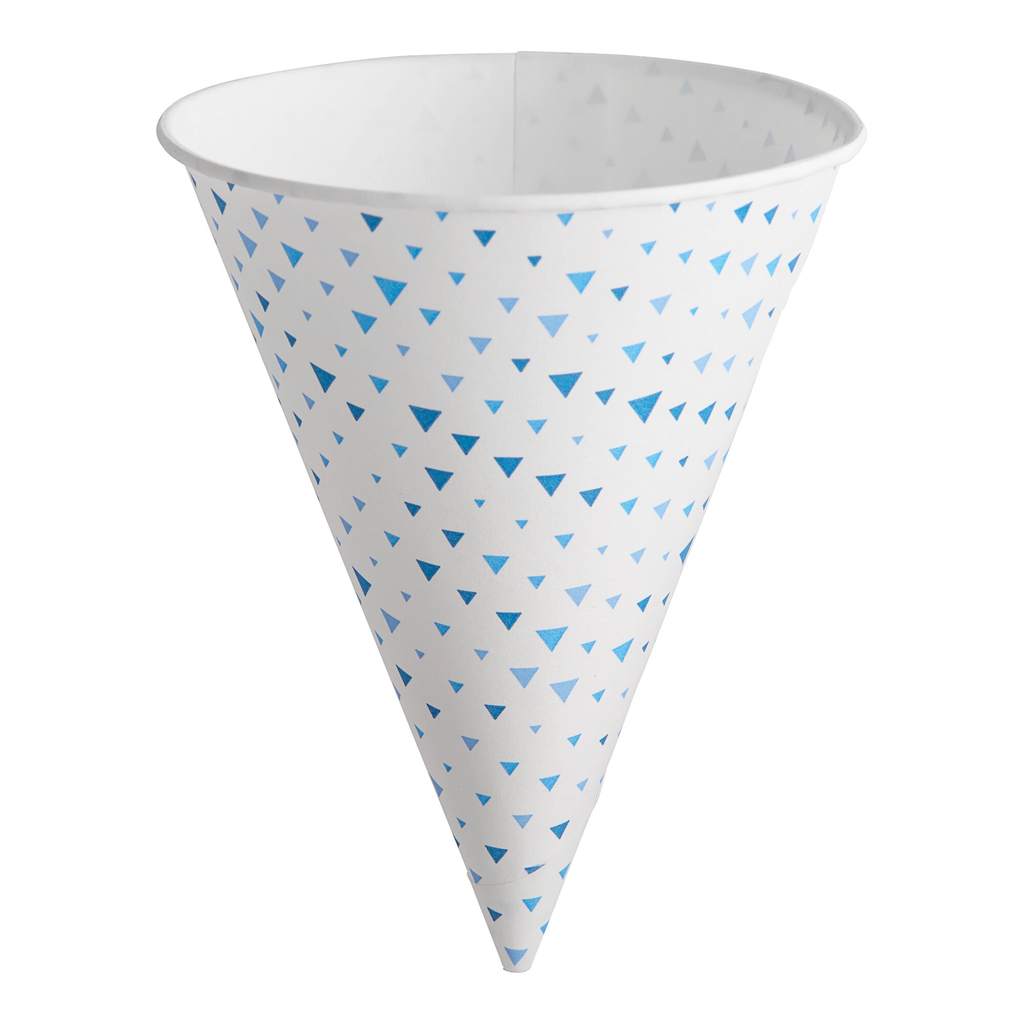 Printed Rolled Rim Paper Cone Cup 6 oz. - 5000/Case