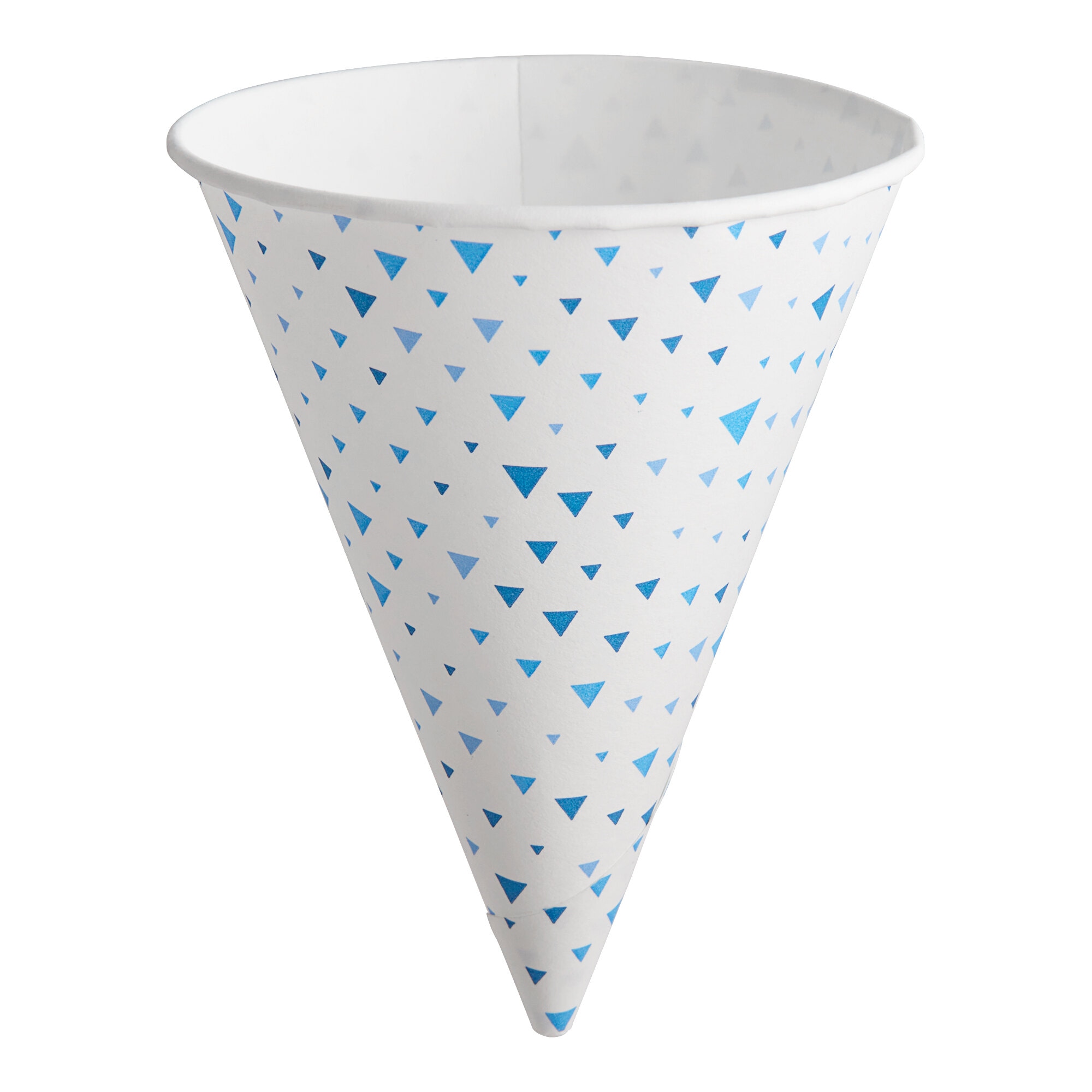 Printed Rolled Rim Paper Cone Cup 4.5 oz. - 200/Pack