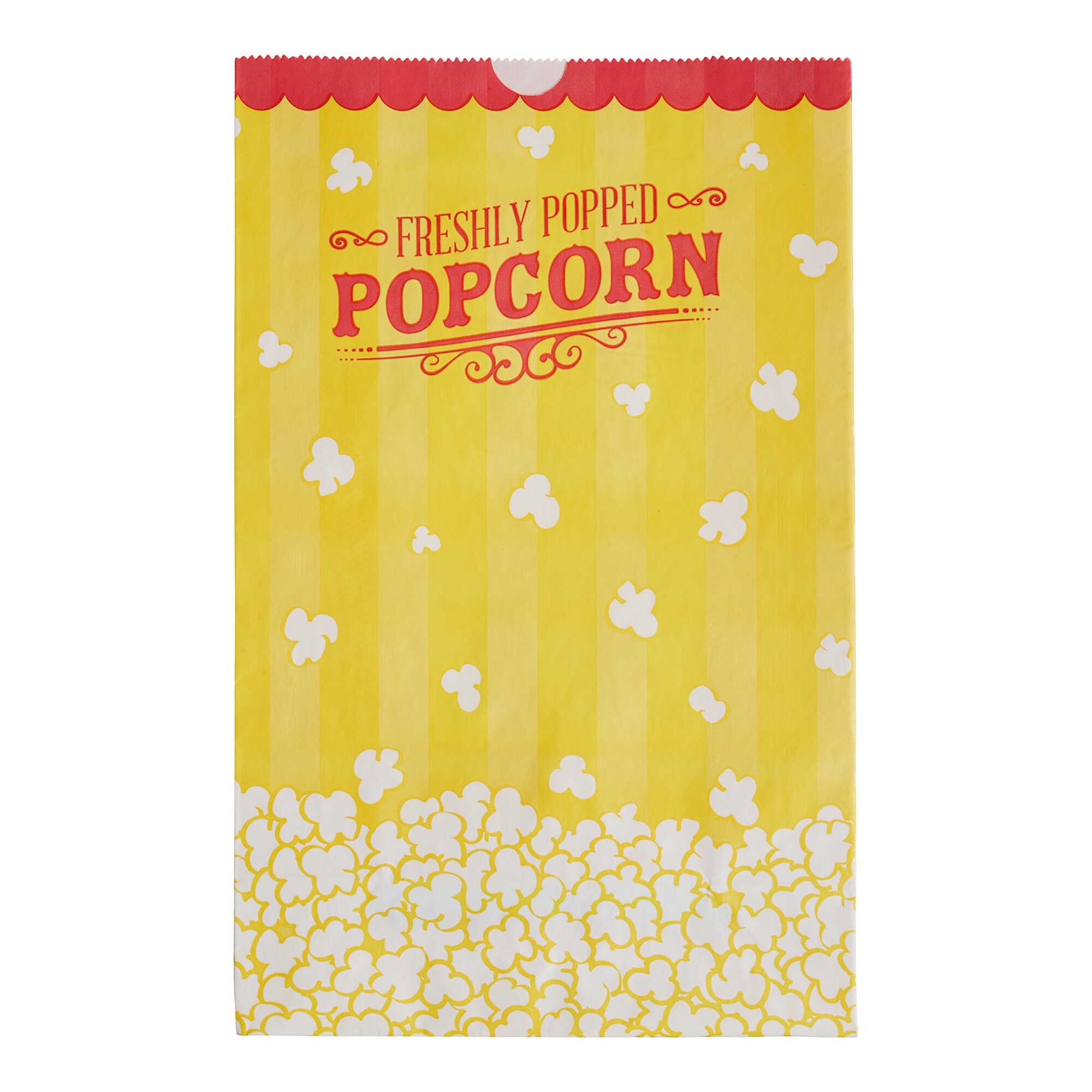 7 1/2" x 3 1/2" x 12" 170 oz. Popcorn Bag - 500/Case