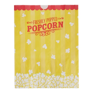 7 1/2" x 3 1/2" x 9 3/4" 130 oz. Popcorn Bag - 500/Case