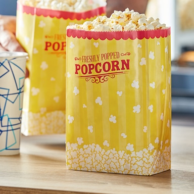 5 1/2" x 3 1/4" x 8 5/8" 85 oz. Popcorn Bag - 500/Case