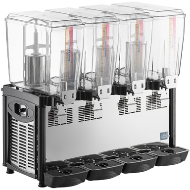 RBD5G4 Quadruple 5 Gallon Bowl Refrigerated Beverage Dispenser - 120V