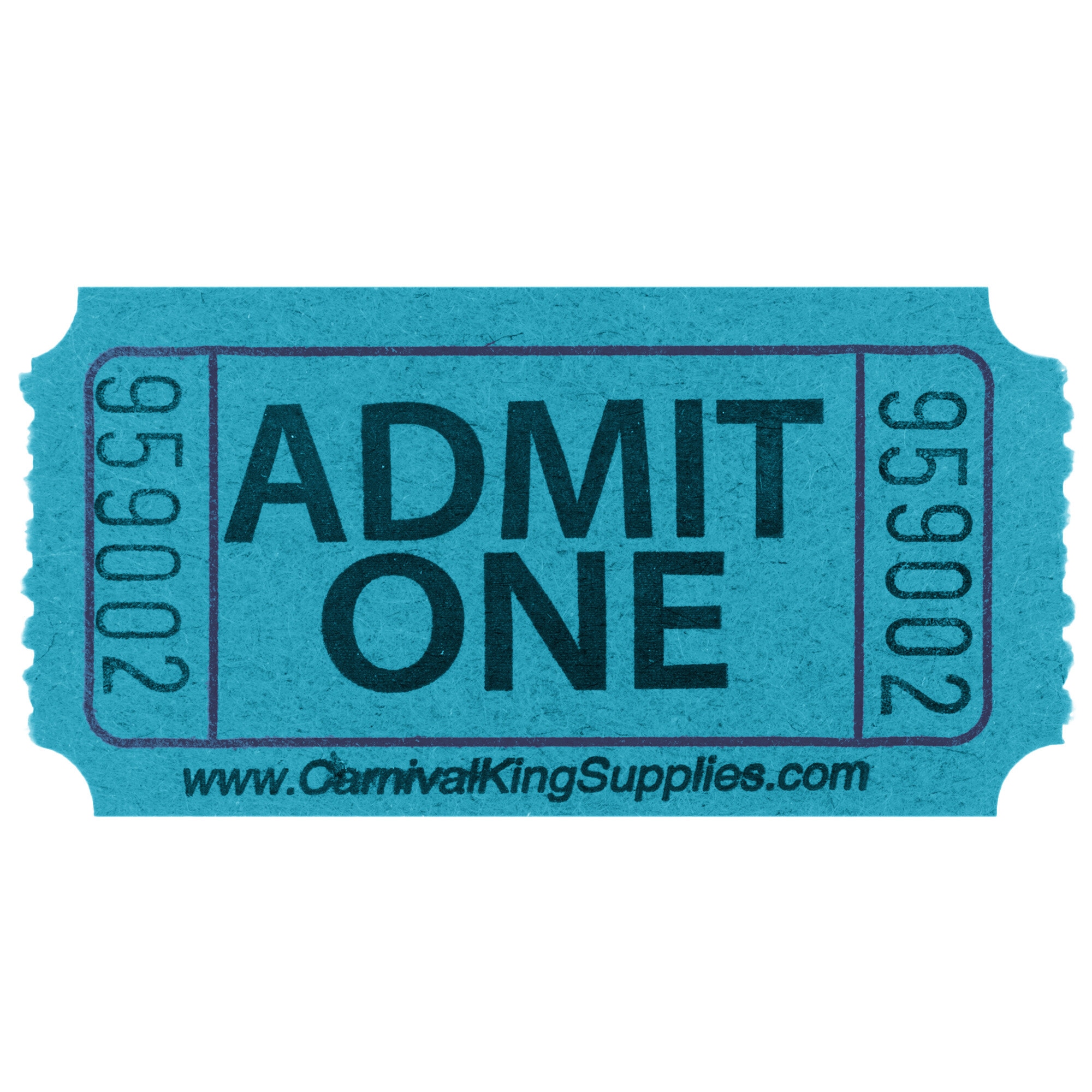 Blue 1-Part Customizable "Admit One" Tickets - 2,000/Roll