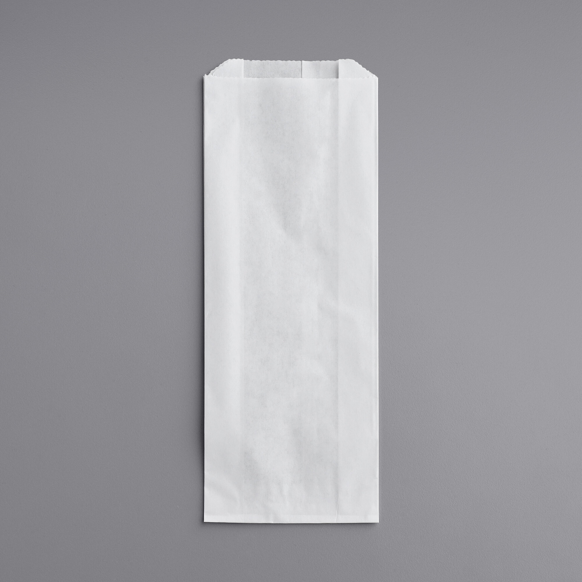 3 1/2" x 1 1/2" x 9" Plain Paper Hot Dog Bag - 1000/Case